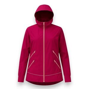 Lululemon Size 6 Ain't No Rain Hooded Jacket Berry Magenta Waterproof Athleisure